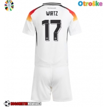 Otroške Nogometnih dresov Nemčija Florian Wirtz #17 Domači EP 2024 Kratki rokavi (+ hlače)